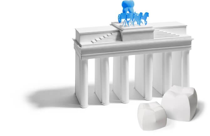 Parodontitisbehandlung 4 Brandenburger Tor Illustration