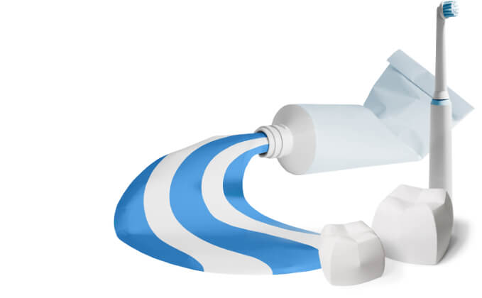 Bisshebung mit Vollkeramik 6 Zahnpasta Illustration